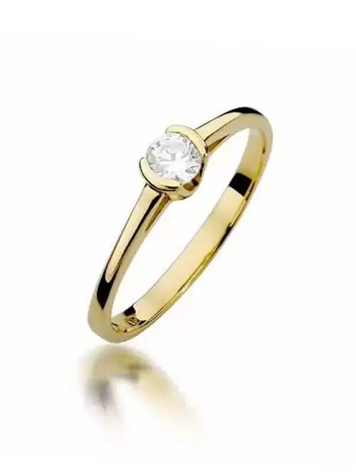 14kt gold ring with 0.23 ct...