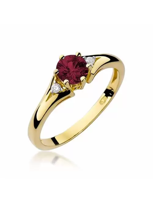 14kt Bud gold ring with...