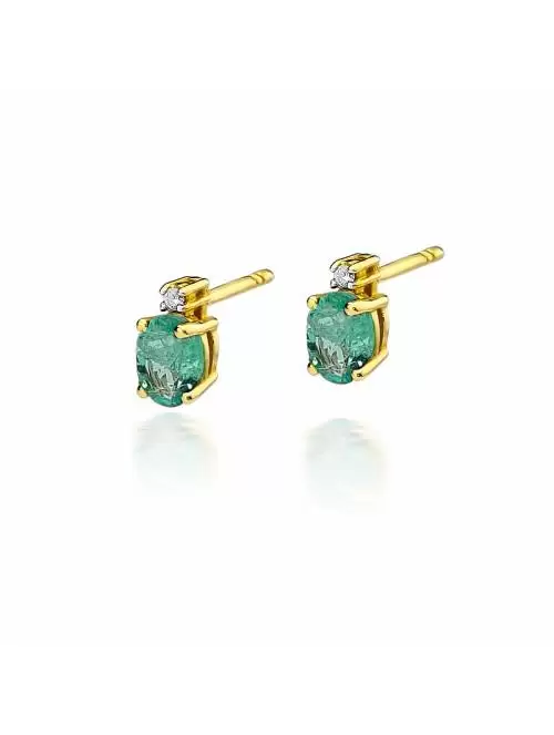 Gold Earrings with 0.40 ct...