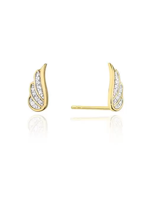 14kt gold earrings with 20...