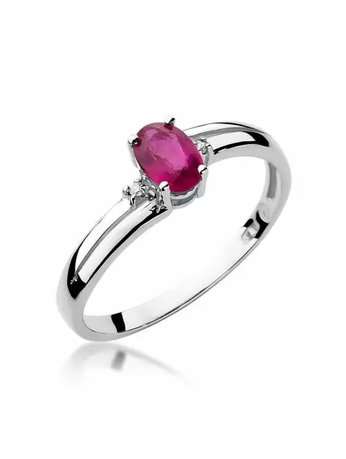 Ring In 14kt Gold with Ruby...