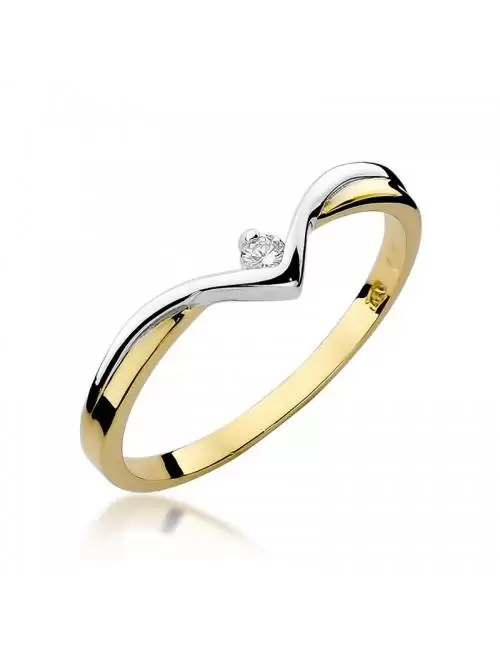 Ring Gold mit Diamant 0,04 ct