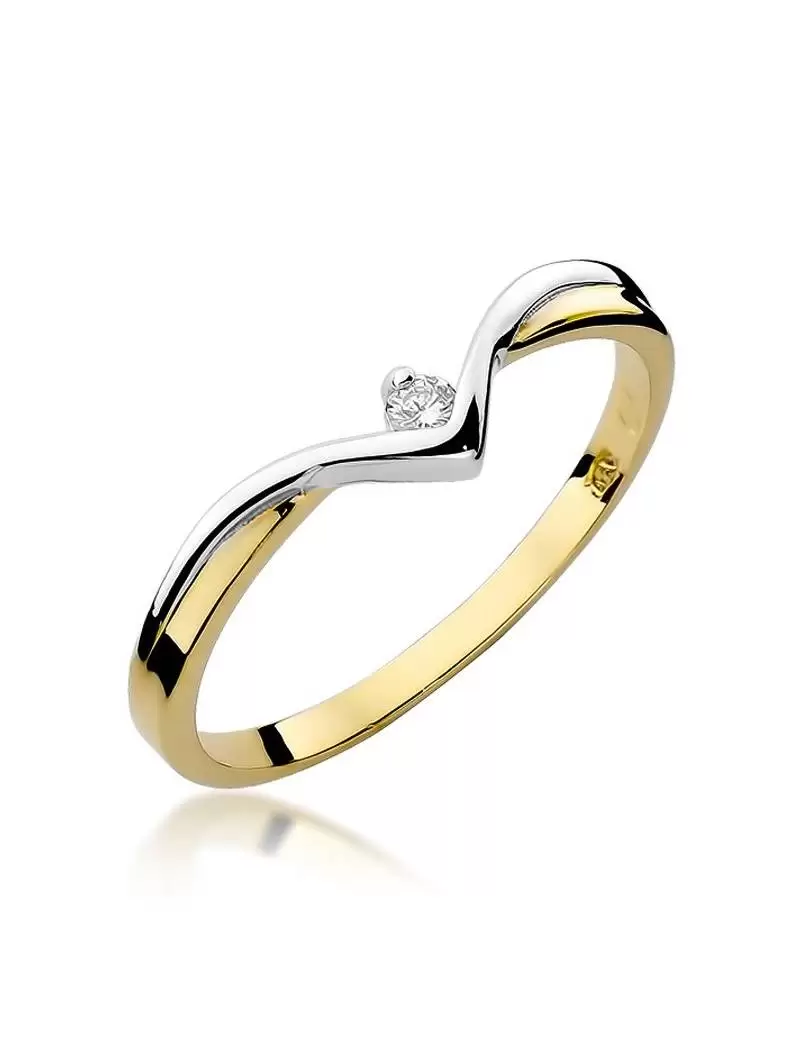 Ring Gold with Diamond 0,04 ct