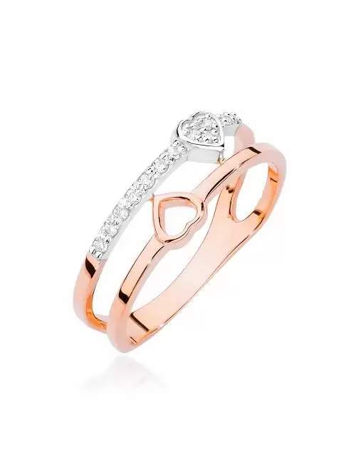 Heart ring in Rose Gold...