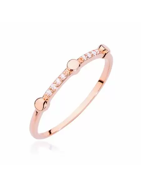 Grace ring in Pink Gold and diamonds