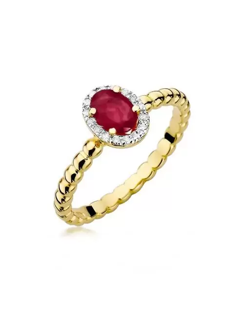 Camille gold ring with Ruby...