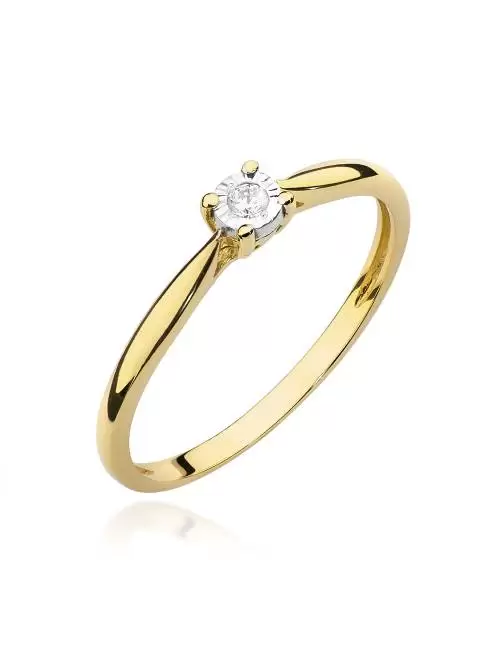 Corolla Gold Ring with...