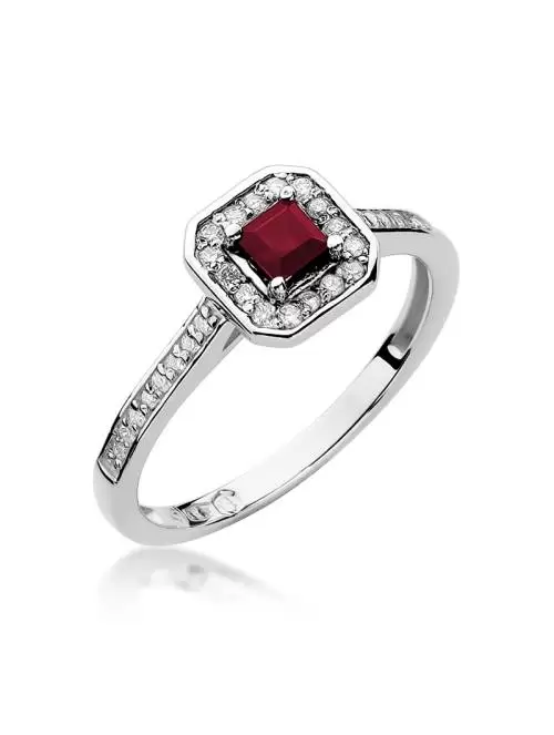 Magma Gold Ring with Ruby