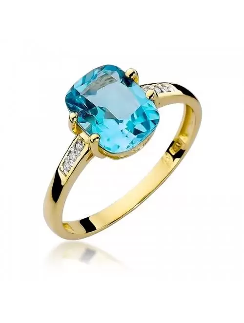 Ring Gold with Topaz 2,40...
