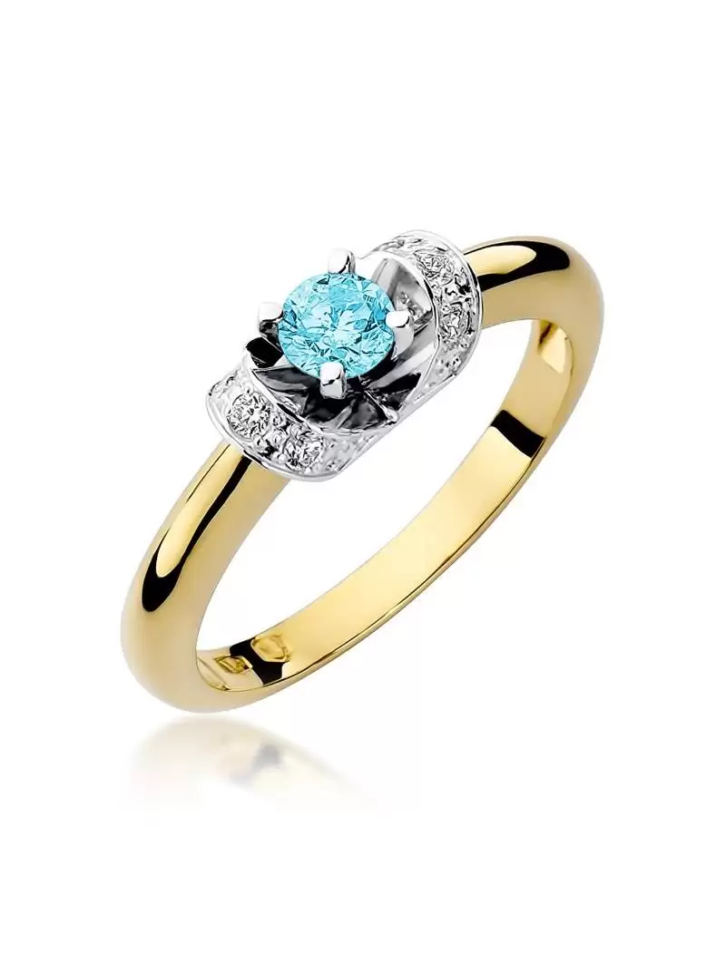 Ring In with Topaz with a 0.50 ct and Diamonds 0.09 ct
