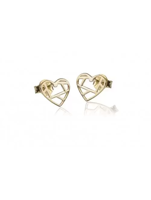 Earrings in Gold with Heart...