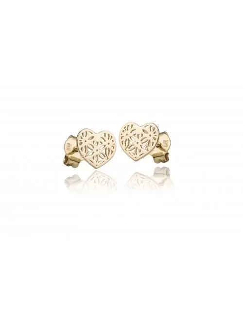 Gold earrings with Hearts...