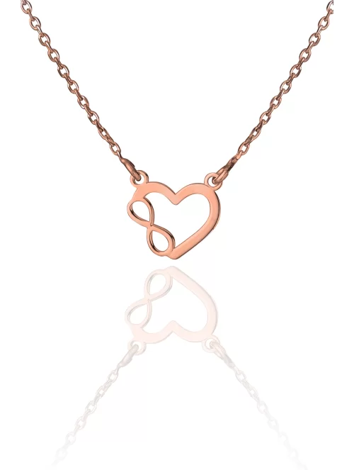 Silver necklace Infinity Love