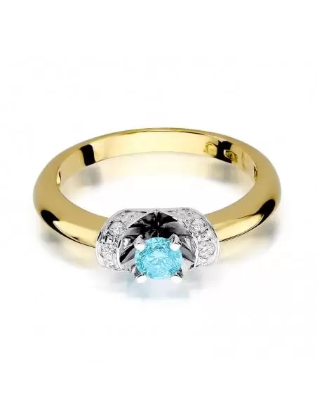 Ring In with Topaz with a 0.50 ct and Diamonds 0.09 ct