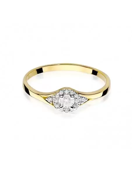 Ring In Gold with 14 Diamonds 0.07 ct