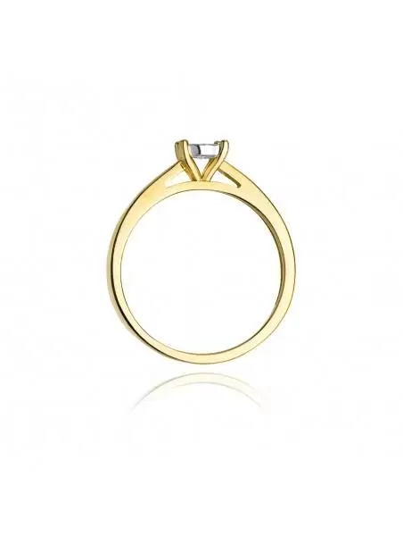 Ring In 14kt Gold mit Diamant 0,08 ct