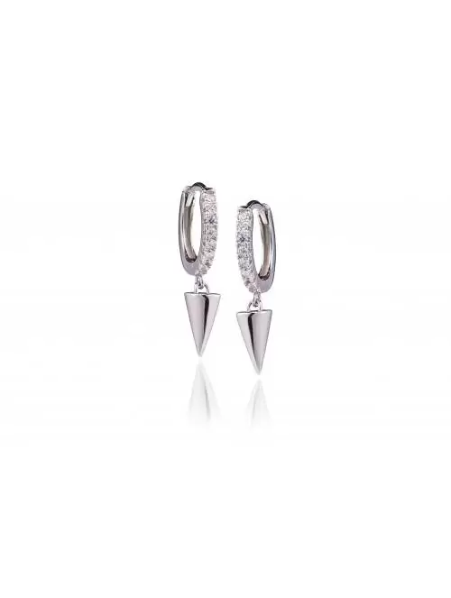 Circular silver earrings...